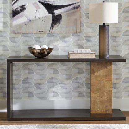 Camlett Console Sofa Table - A4000594 - product view or room setting; only console table included (supplier image 2)