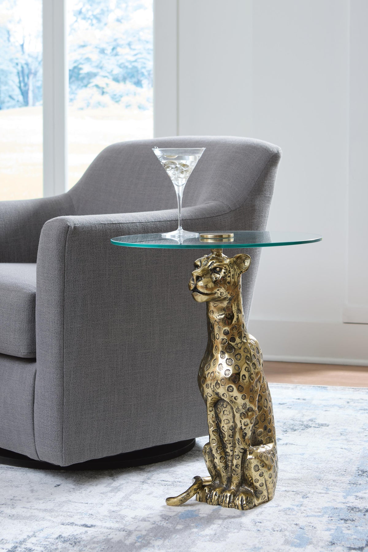 Vallain Accent Table - A4000605 - product view or room setting; only end table included (supplier image 2)