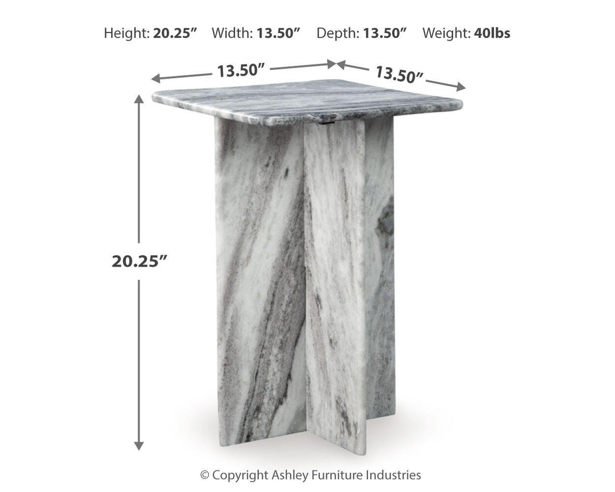 Keithwell Accent Table - A4000611 - approximate manufacturer dimensions (supplier image 9)