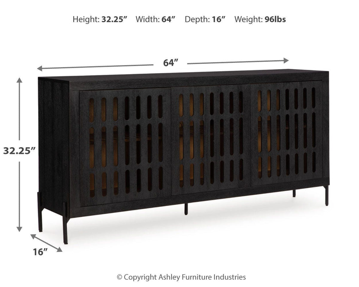 Vallisburg Accent Cabinet - A4000644 - approximate manufacturer dimensions (supplier image 10)
