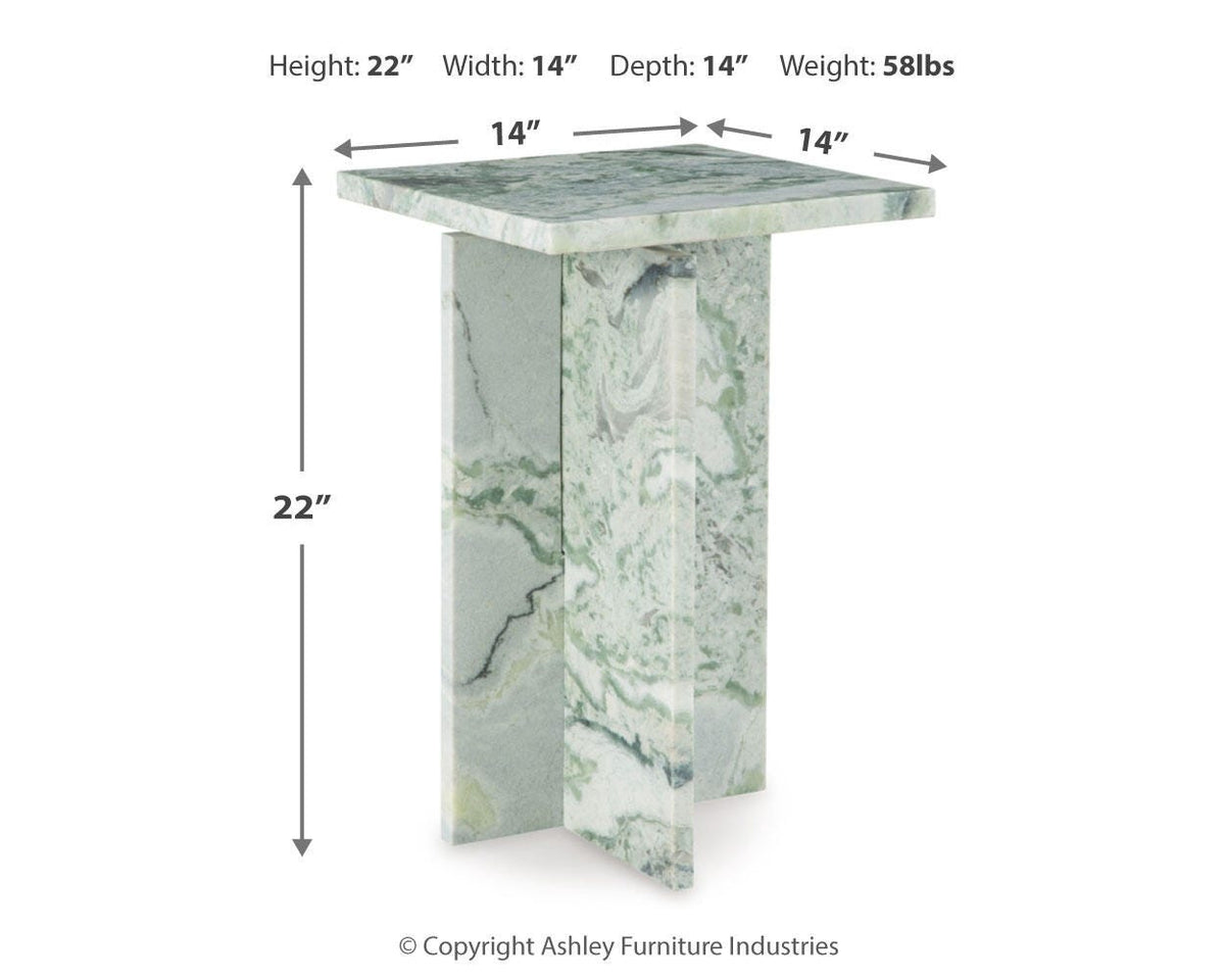 Deaconwell Accent Table - A4000648 - approximate manufacturer dimensions (supplier image 6)
