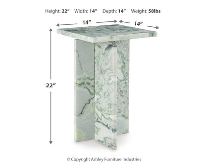 Deaconwell Accent Table - A4000648 - approximate manufacturer dimensions (supplier image 6)