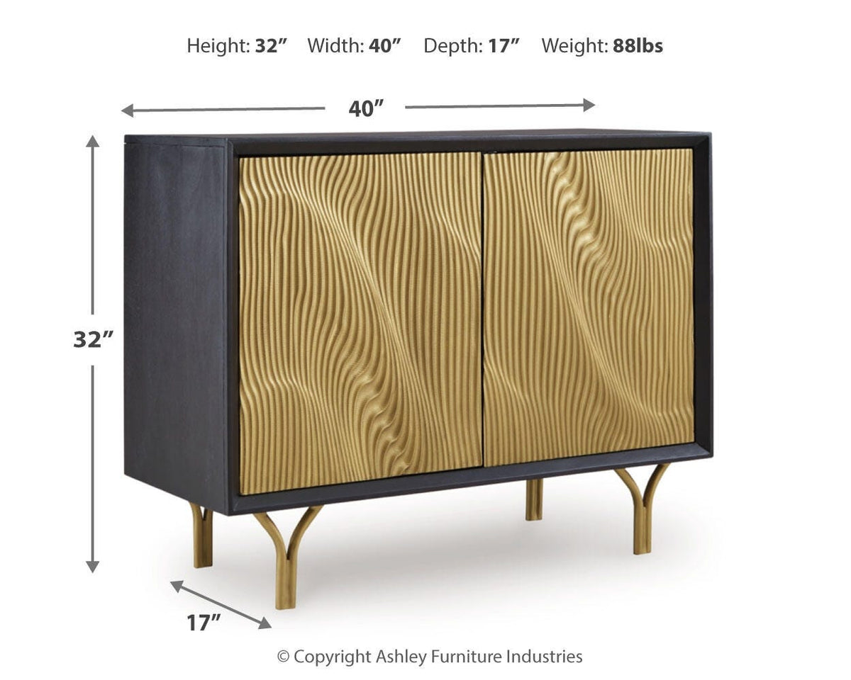Tayner Accent Cabinet - A4000654 - approximate manufacturer dimensions (supplier image 8)