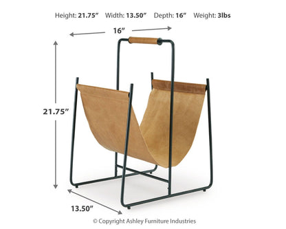 Faronworth Magazine Rack - A4000668 - approximate manufacturer dimensions (supplier image 7)