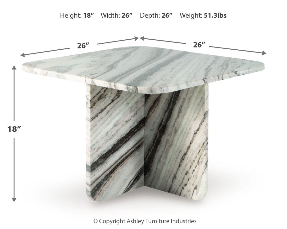Baretton Accent Coffee Table - A4000670 - approximate manufacturer dimensions (supplier image 7)