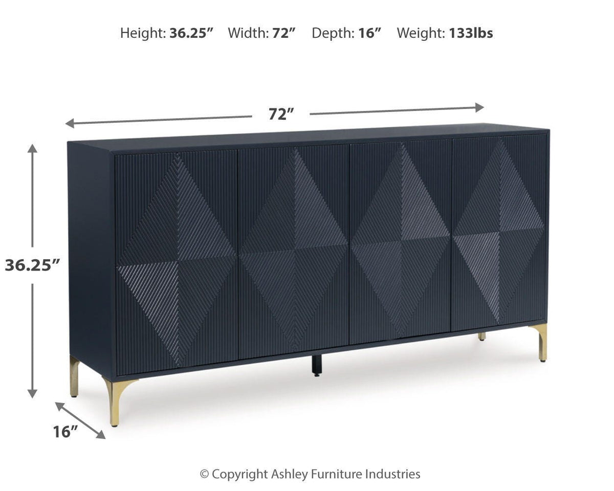 Loirwick Accent Cabinet - A4000677 - approximate manufacturer dimensions (supplier image 11)