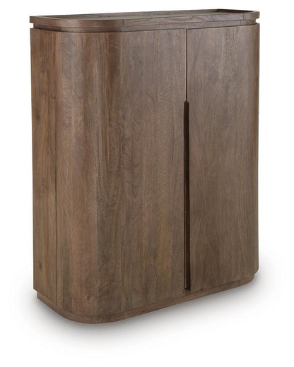 Landermont Bar Cabinet - A4000697 - product view or room setting; only accent cabinet included (supplier image 1)