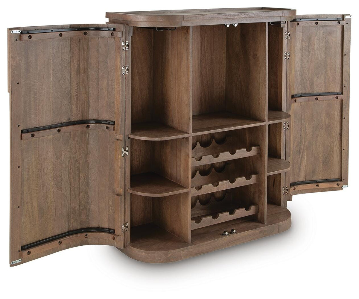 Landermont Bar Cabinet - A4000697 - product view or room setting; only accent cabinet included (supplier image 3)