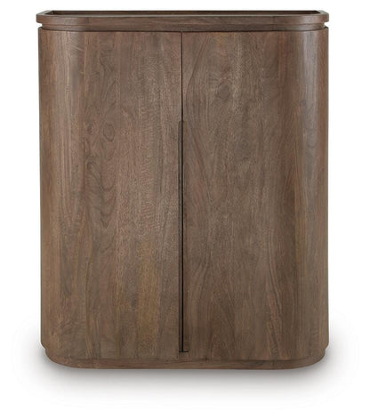 Landermont Bar Cabinet - A4000697 - product view or room setting; only accent cabinet included (supplier image 4)