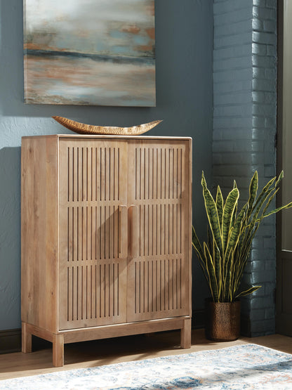 Pellamour Bar Cabinet - A4000698 - product view or room setting; only accent cabinet included (supplier image 2)