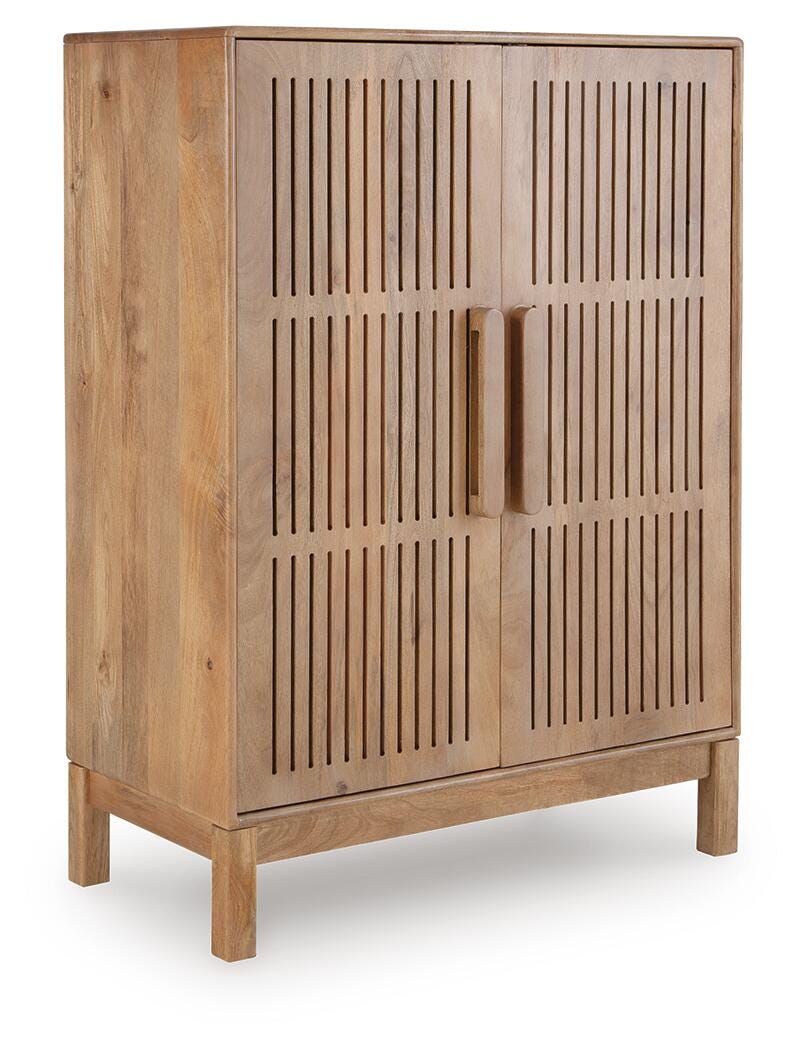 Pellamour Bar Cabinet - A4000698 - product view or room setting; only accent cabinet included (supplier image 1)