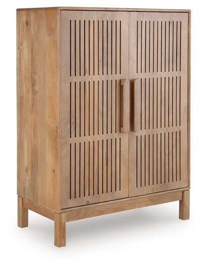 Pellamour Bar Cabinet - A4000698 - product view or room setting; only accent cabinet included (supplier image 1)