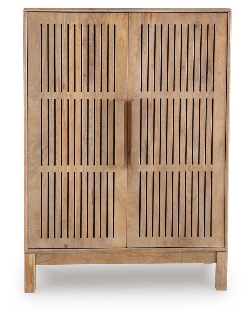 Pellamour Bar Cabinet - A4000698 - product view or room setting; only accent cabinet included (supplier image 4)