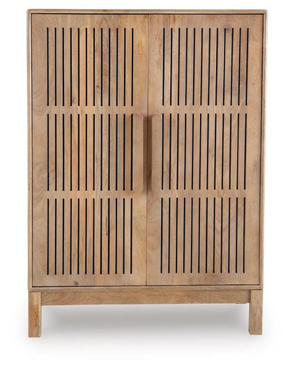 Pellamour Bar Cabinet - A4000698 - product view or room setting; only accent cabinet included (supplier image 4)