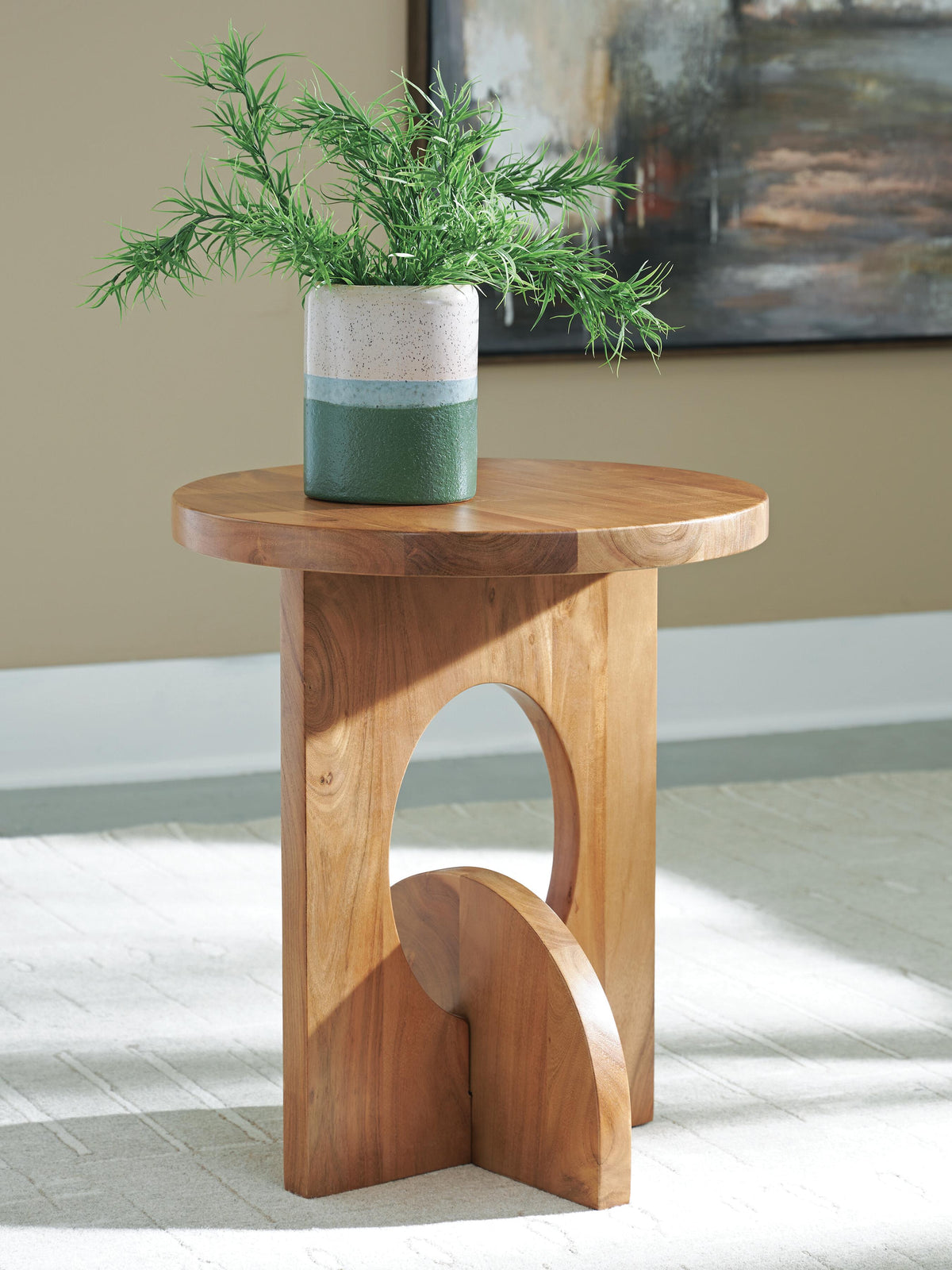 Hollbourne Accent Table - A4000723 - product view or room setting; only end table included (supplier image 2)