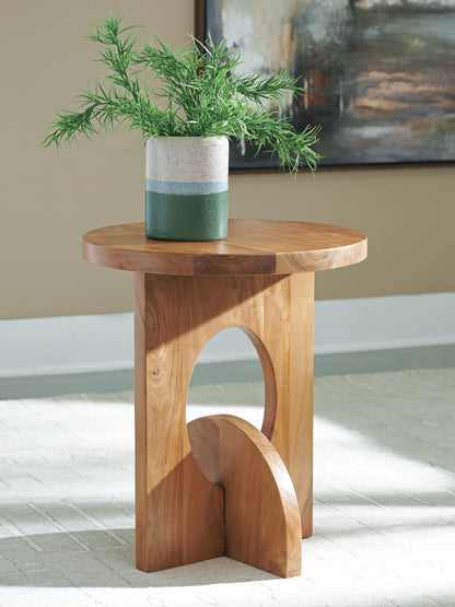 Hollbourne Accent Table - A4000723 - product view or room setting; only end table included (supplier image 2)
