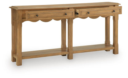 Whitmund Console Sofa Table - A4000732 - product view or room setting; only console table included (supplier image 3)