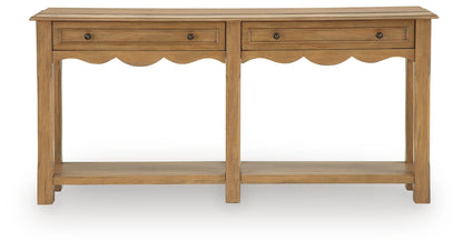 Whitmund Console Sofa Table - A4000732 - product view or room setting; only console table included (supplier image 4)