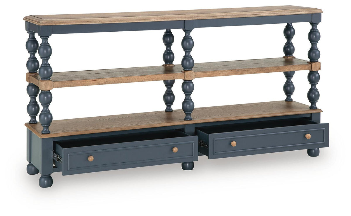 Finnworth Console Sofa Table - A4000734 - product view or room setting; only console table included (supplier image 3)