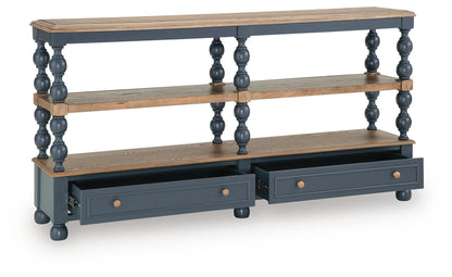 Finnworth Console Sofa Table - A4000734 - product view or room setting; only console table included (supplier image 3)