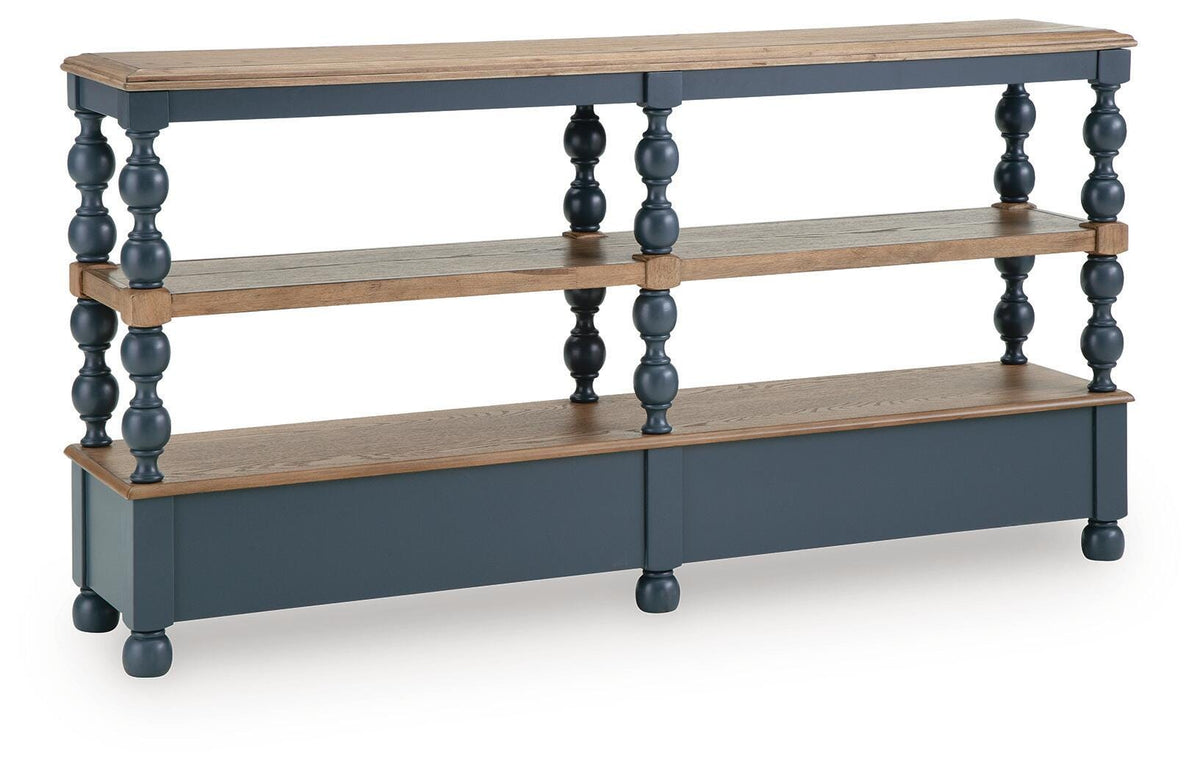 Finnworth Console Sofa Table - A4000734 - product view or room setting; only console table included (supplier image 5)