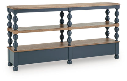 Finnworth Console Sofa Table - A4000734 - product view or room setting; only console table included (supplier image 5)