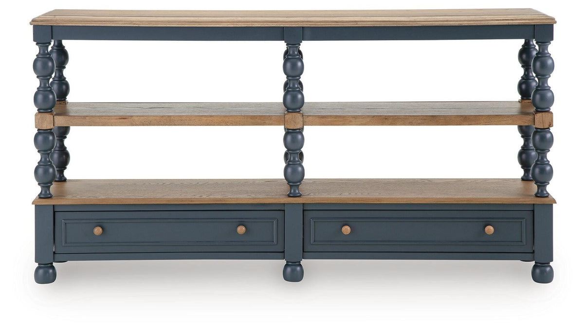 Finnworth Console Sofa Table - A4000734 - product view or room setting; only console table included (supplier image 4)