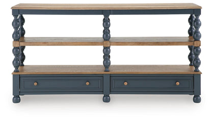 Finnworth Console Sofa Table - A4000734 - product view or room setting; only console table included (supplier image 4)