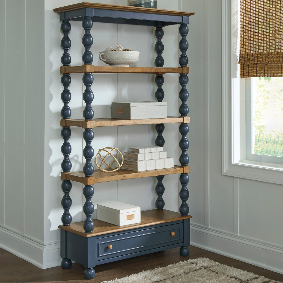 Finnworth 70" Bookcase - A4000735 - additional original supplier product view; only listed item or components included
