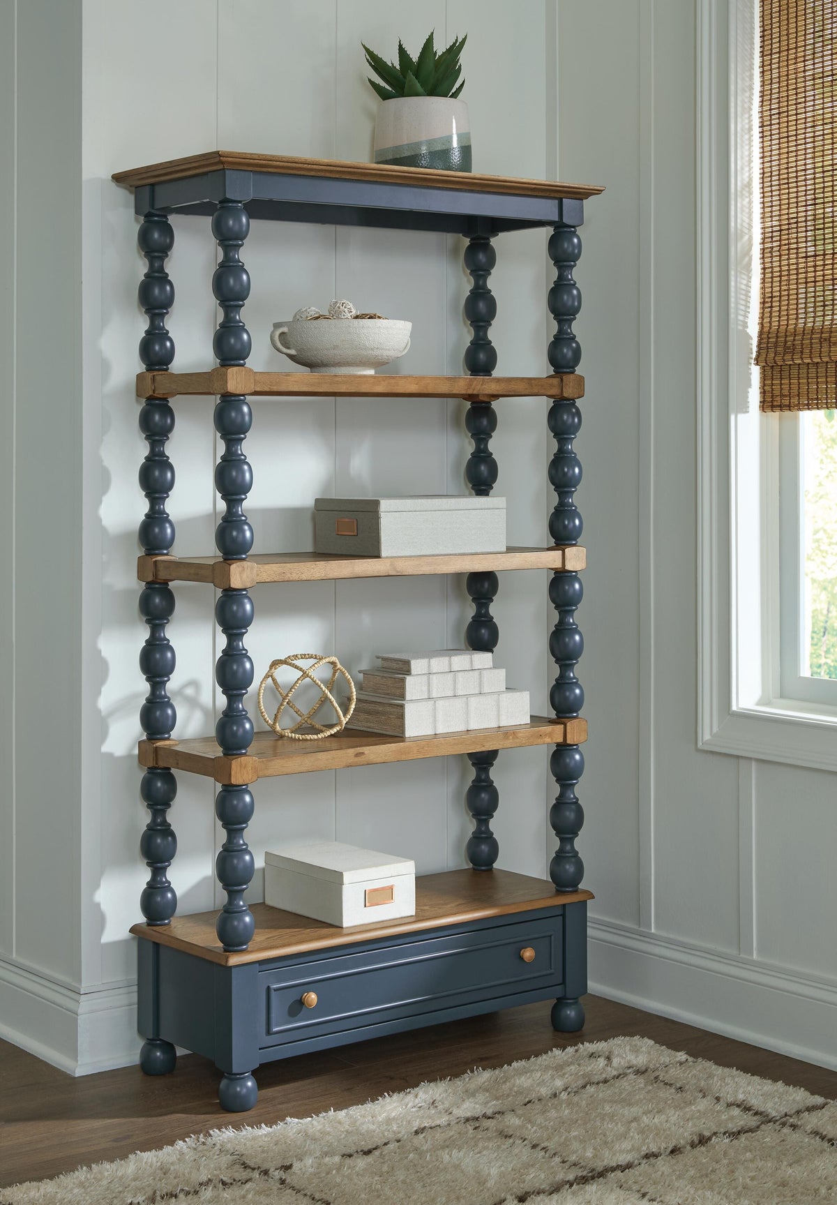 Finnworth 70" Bookcase - A4000735 - product view or room setting; only bookcase included (supplier image 2)