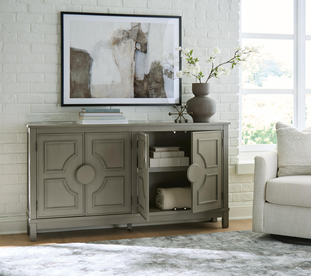 Darlock Accent Cabinet - A4000738 - product view or room setting; only accent cabinet included (supplier image 6)