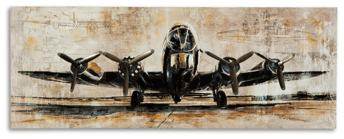 Kalene Wall Art - A8000152 - product view or room setting; only wall art included (supplier image 1)