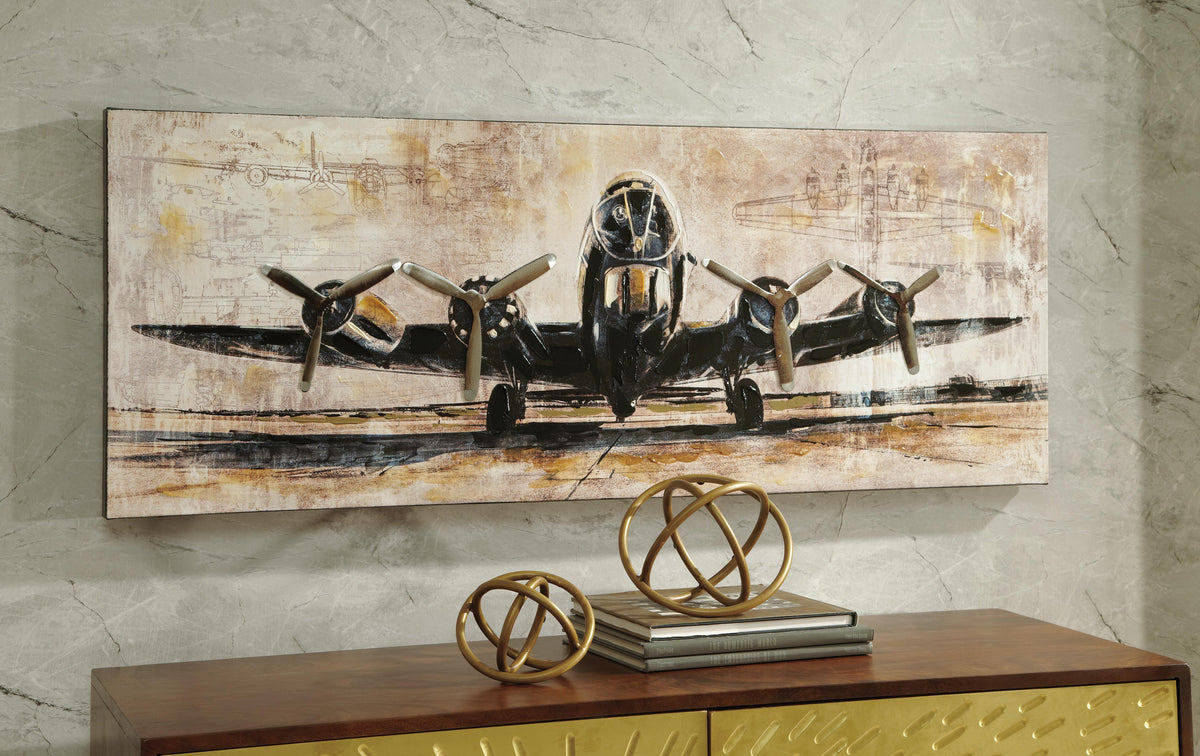 Kalene Wall Art - A8000152 - product view or room setting; only wall art included (supplier image 2)