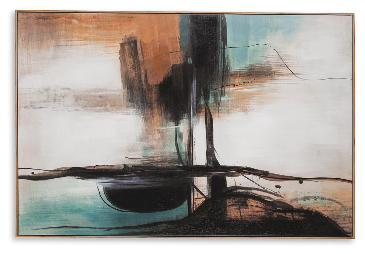 Brunonia Wall Art - A8000337 - product view or room setting; only wall art included (supplier image 4)