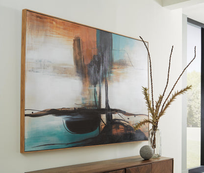Brunonia Wall Art - A8000337 - product view or room setting; only wall art included (supplier image 2)