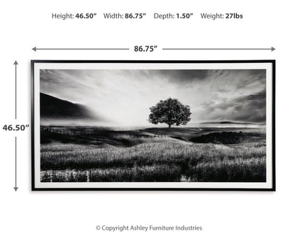 Deborland Wall Art - A8000341 - approximate manufacturer dimensions (supplier image 6)