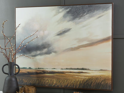 Taymen Wall Art - A8000454 - product view or room setting; only wall art included (supplier image 2)