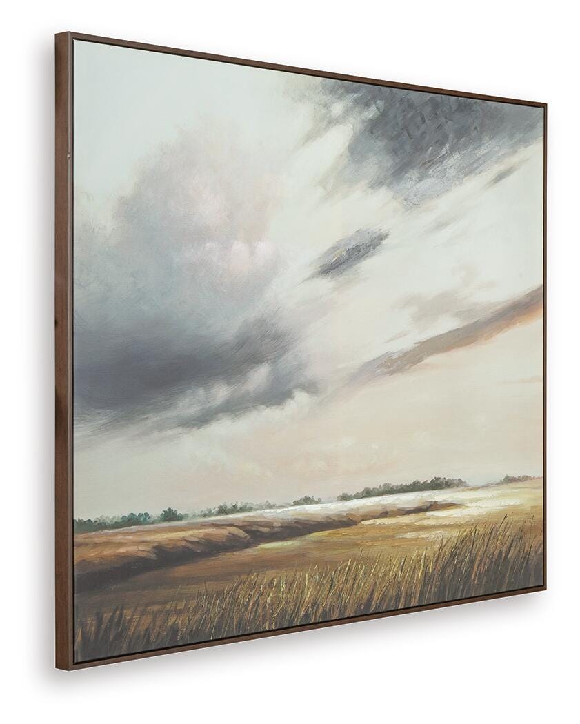 Taymen Wall Art - A8000454 - product view or room setting; only wall art included (supplier image 3)