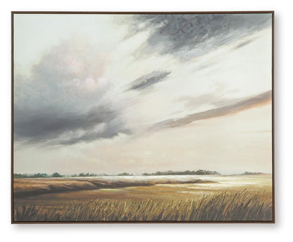 Taymen Wall Art - A8000454 - product view or room setting; only wall art included (supplier image 1)