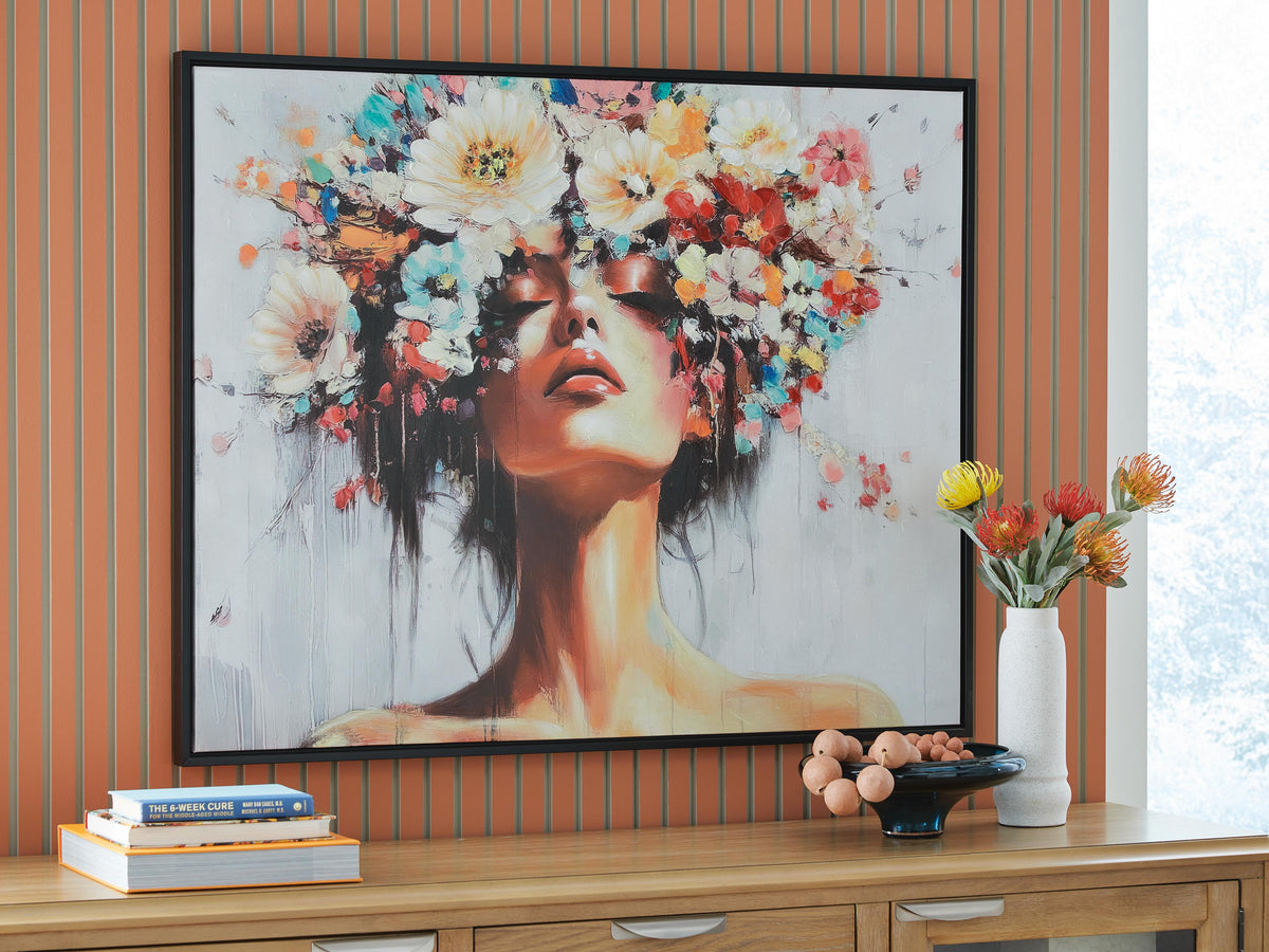 Shadwick Wall Art - A8000472 - product view or room setting; only wall art included (supplier image 2)