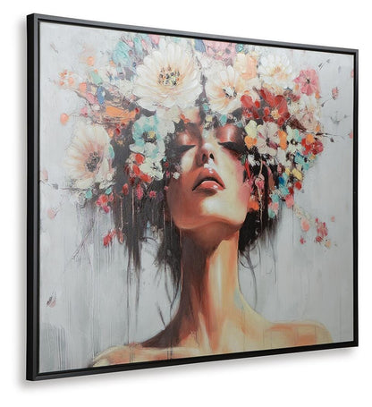 Shadwick Wall Art - A8000472 - product view or room setting; only wall art included (supplier image 3)