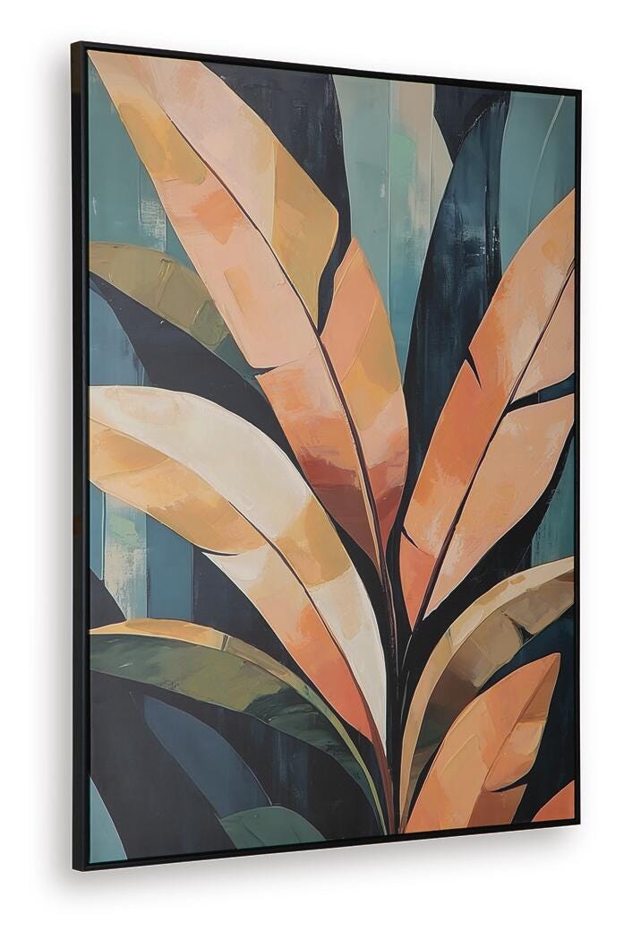 Laurelie Wall Art - A8000477 - product view or room setting; only wall art included (supplier image 3)