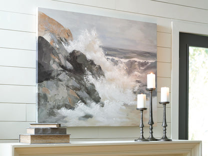 Worthner Wall Art - A8000483 - product view or room setting; only wall art included (supplier image 2)