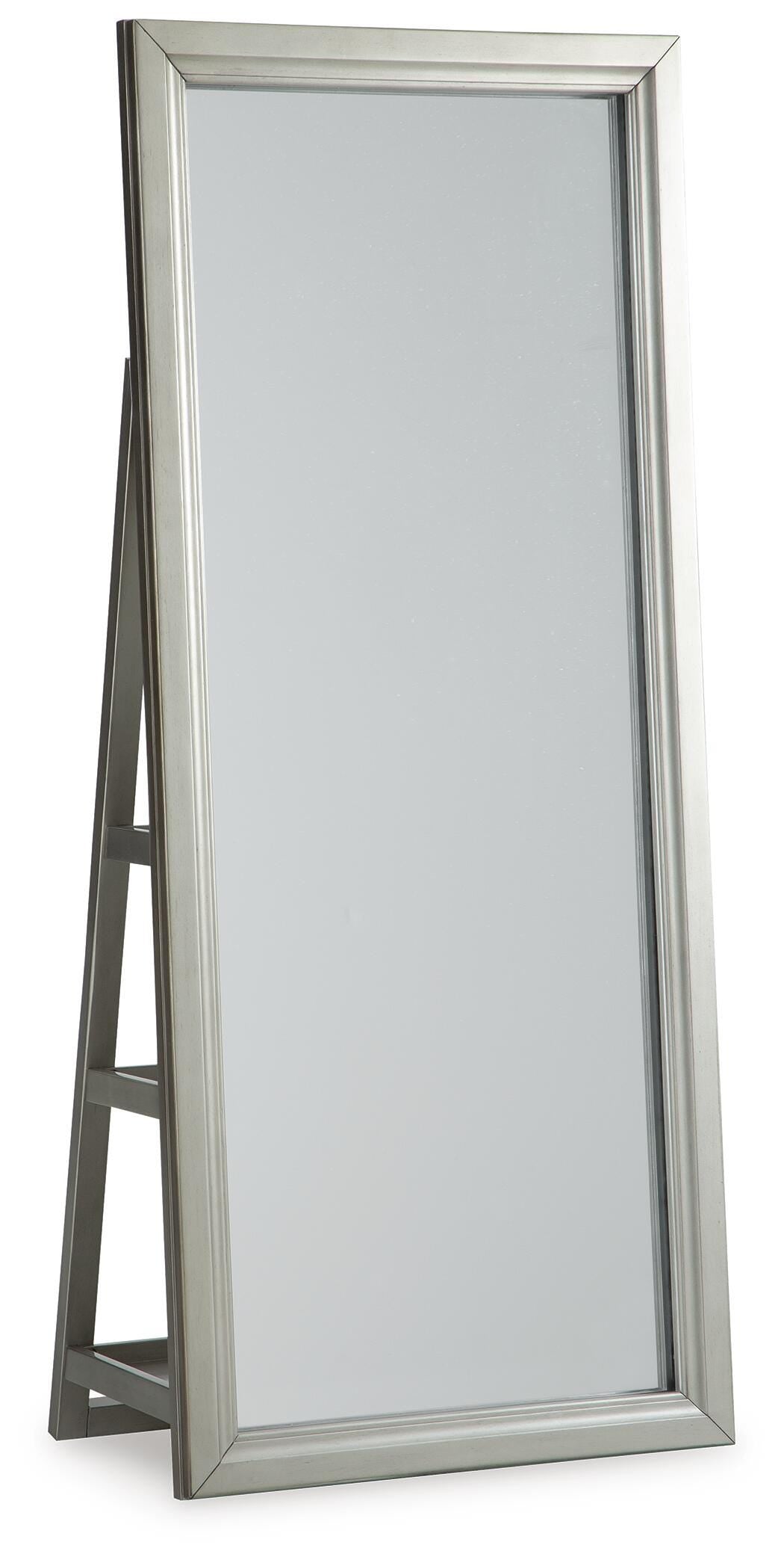 Evesen Floor Standing Mirror/Storage - A8010380 - product view or room setting; only mirror included (supplier image 1)