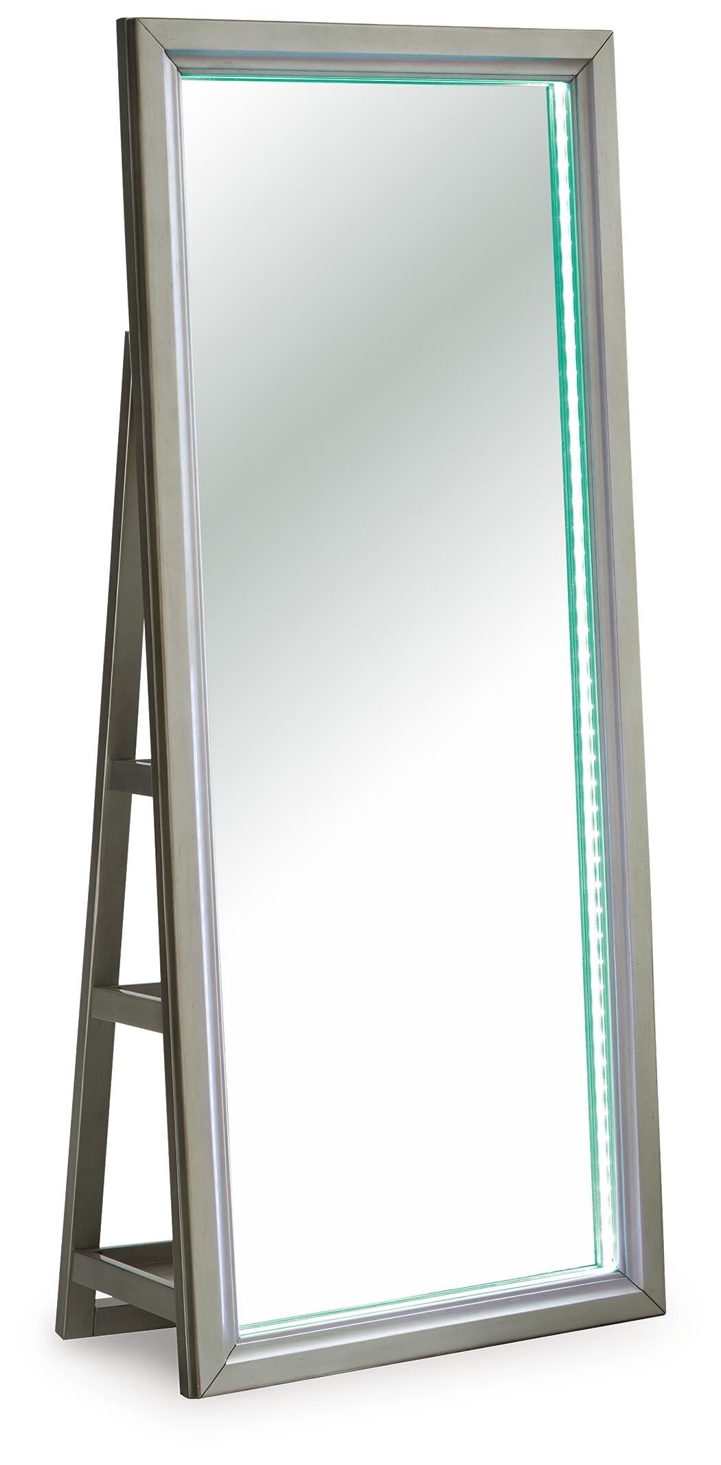 Evesen Floor Standing Mirror/Storage - A8010380 - product view or room setting; only mirror included (supplier image 17)