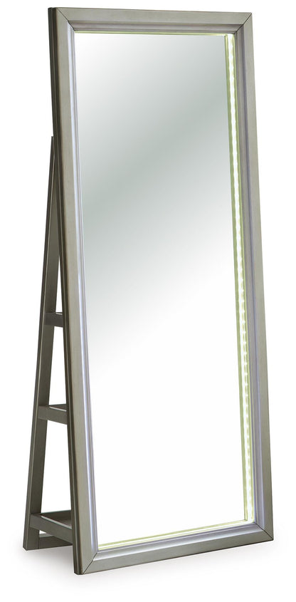 Evesen Floor Standing Mirror/Storage - A8010380 - product view or room setting; only mirror included (supplier image 26)