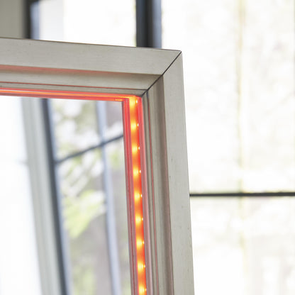 Evesen Floor Standing Mirror/Storage - A8010380 - product view or room setting; only mirror included (supplier image 22)