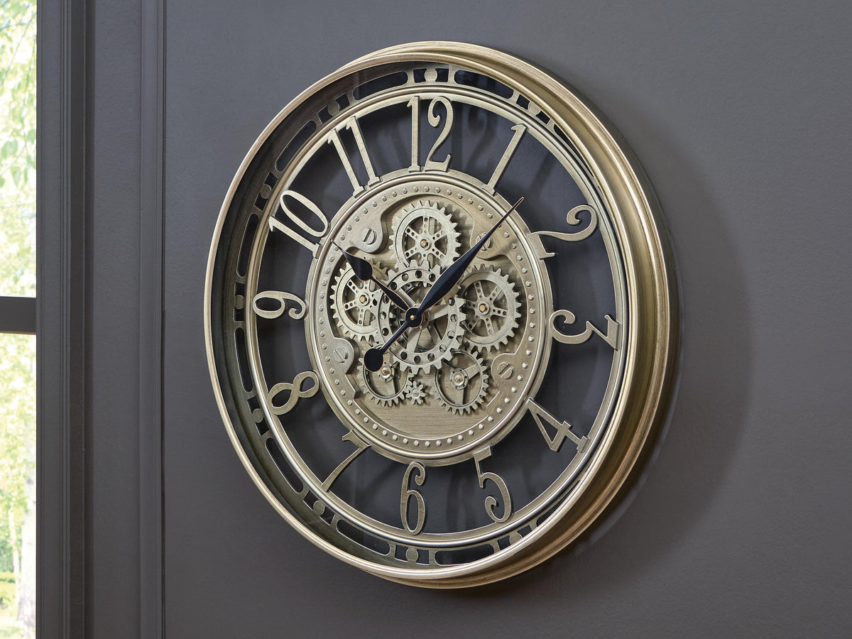 Gilover Wall Clock - A8010386 - product view or room setting; only clock included (supplier image 2)
