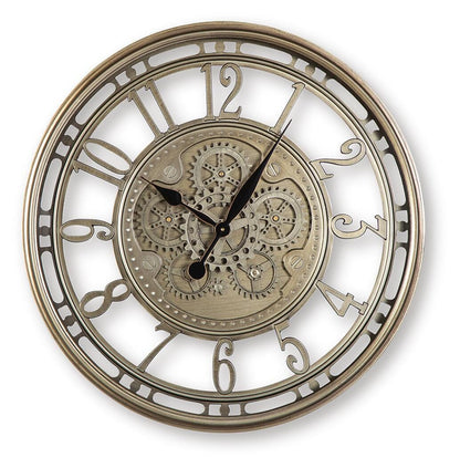 Gilover Wall Clock - A8010386 - product view or room setting; only clock included (supplier image 1)