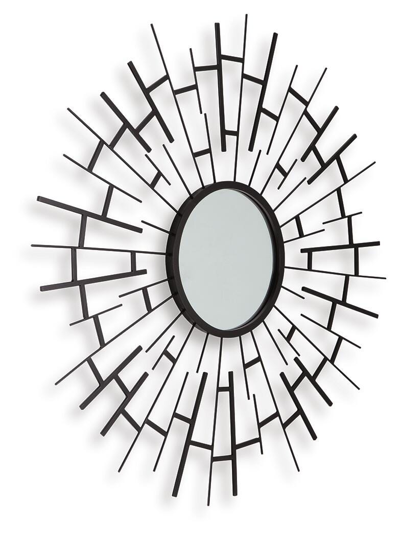 Garrenworth Accent Mirror - A8010391 - product view or room setting; only mirror included (supplier image 3)